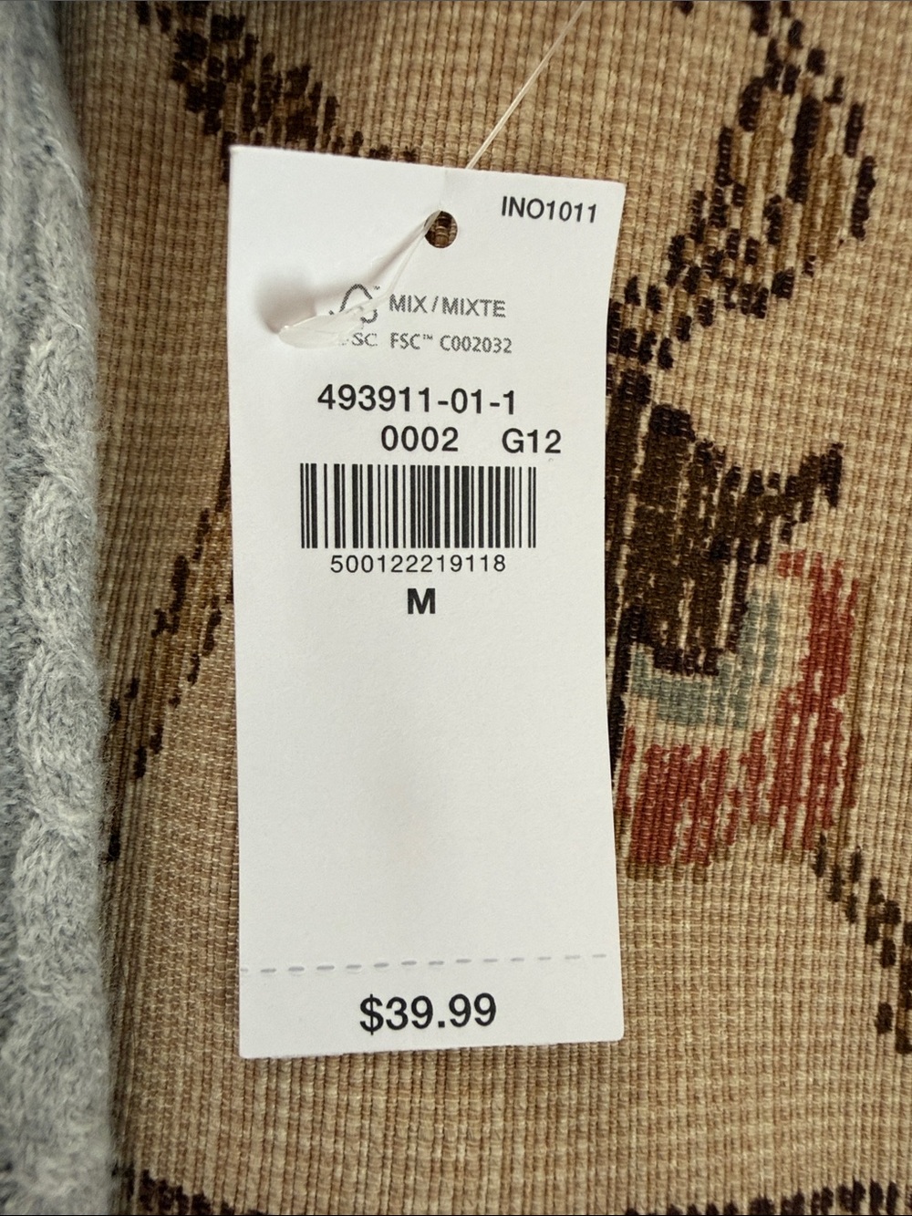 Old Navy Light Gray Cable-Knit Button Cardigan NWT - Picture 3 of 6
